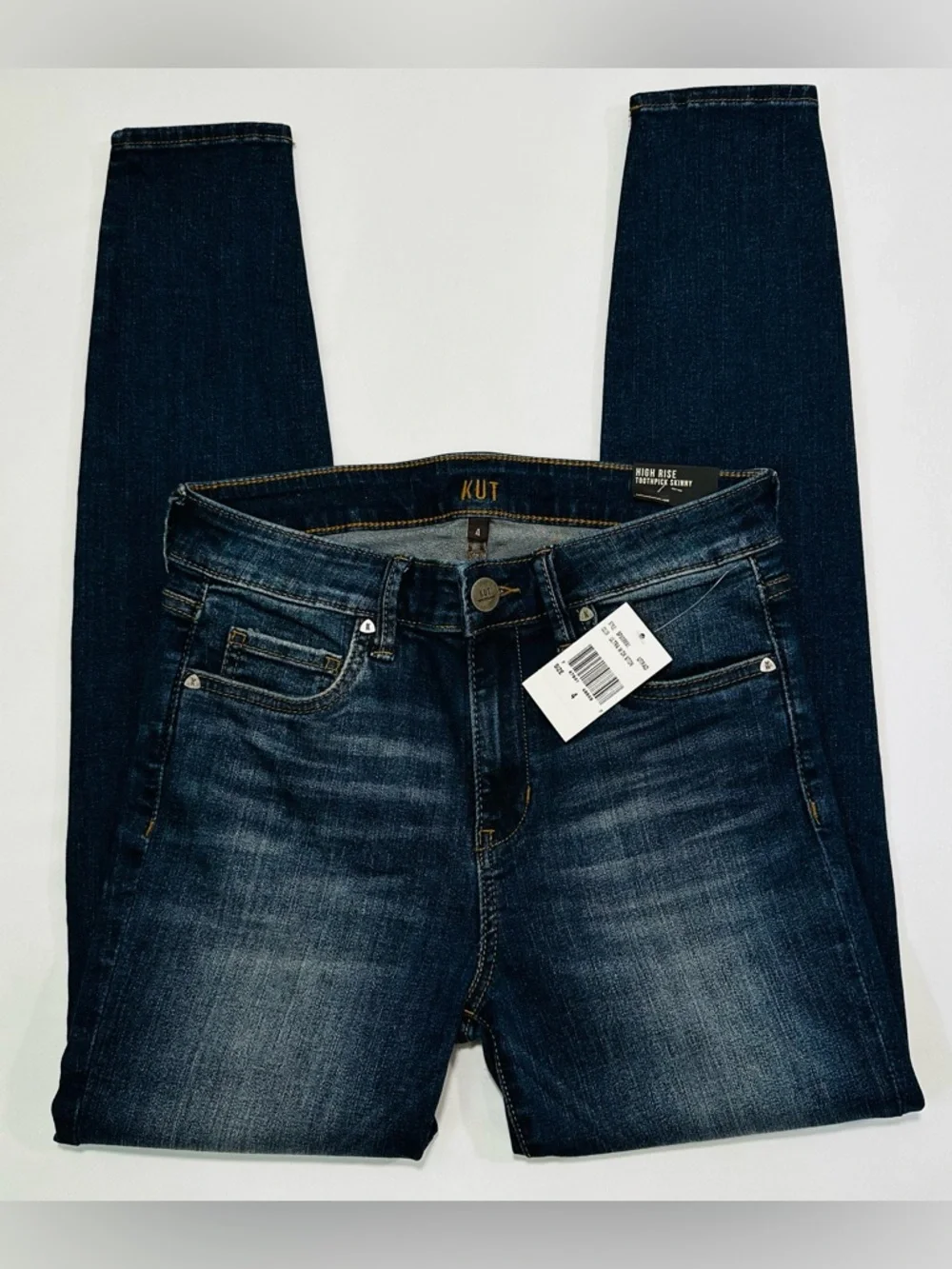 NWT! Kut from the Kloth Bhody Dark Wash Skinny High Rise Jeans. 
Size: 4 - Picture 2 of 9